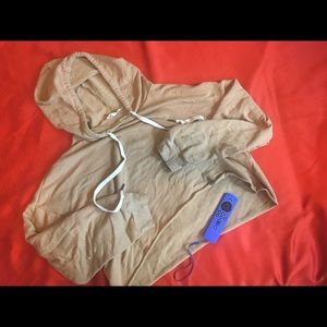 Vintage well loved Tan Hoodie STAINS ON PURPOSE